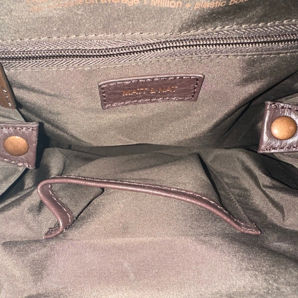 Matt & Nat Vegan Leather Brown Crossbody Purse Bag - Picture 7 of 10